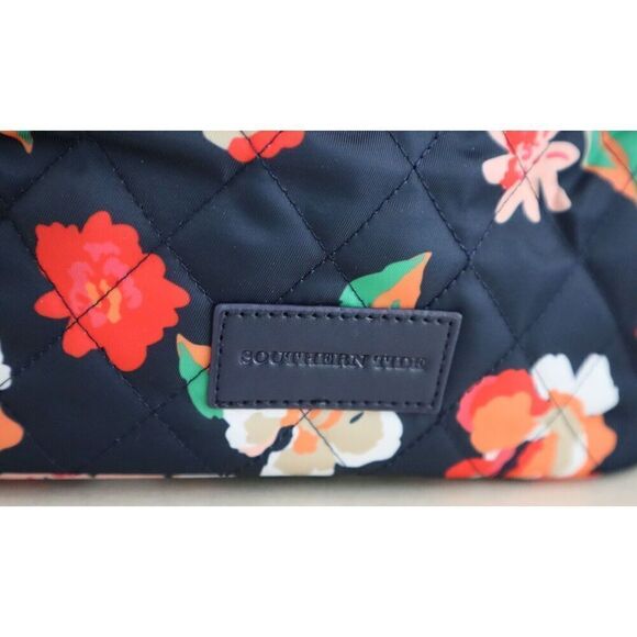 Southern Tide 11616-1702 Women's Dress Blue Floral Cosmetic Make-up Toiletry Bag - Picture 6 of 11